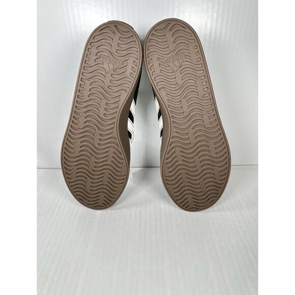 Size 8.5 Mens ADIDAS VL COURT 3.0 Core Black White Skateboard Shoes JH8628 NEW - Picture 9 of 10